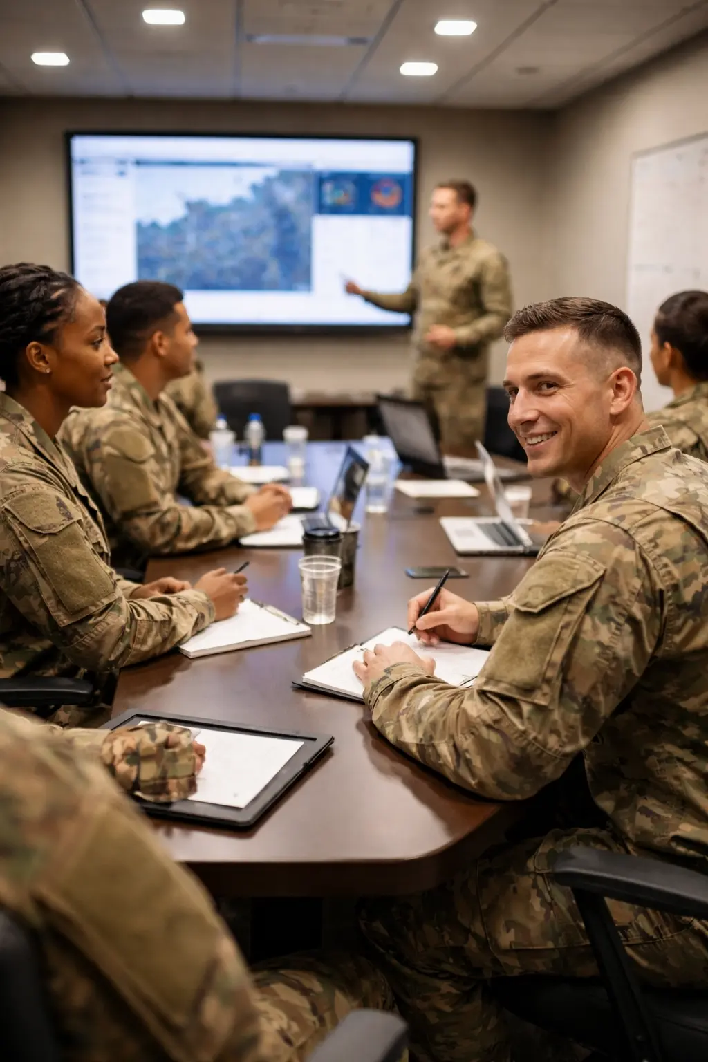 soldiers conference room